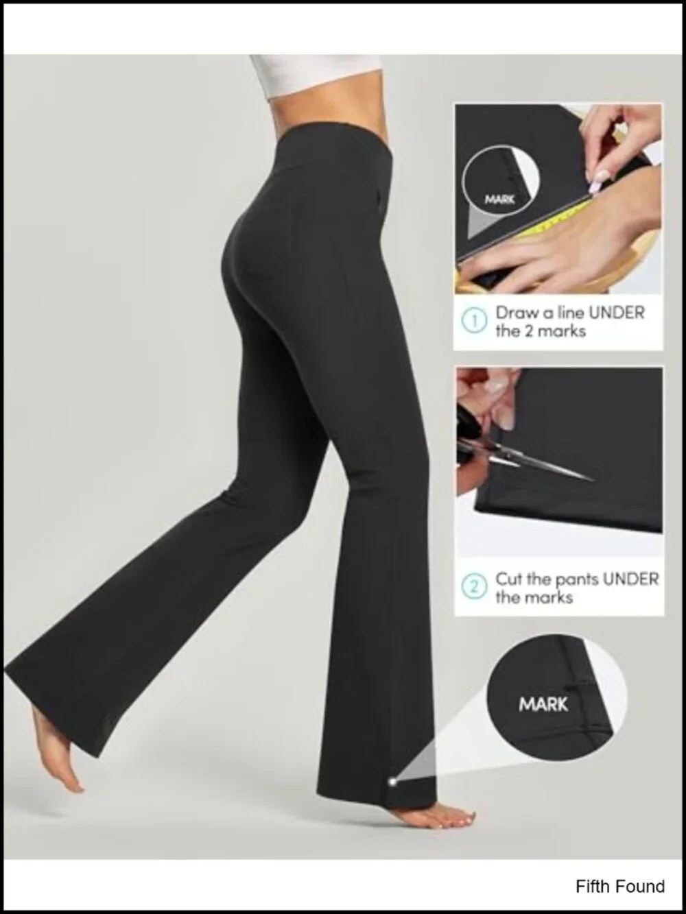 Wide Leg High Waist Bootcut Yoga Pants with Pockets Tummy Control Flare Leggings